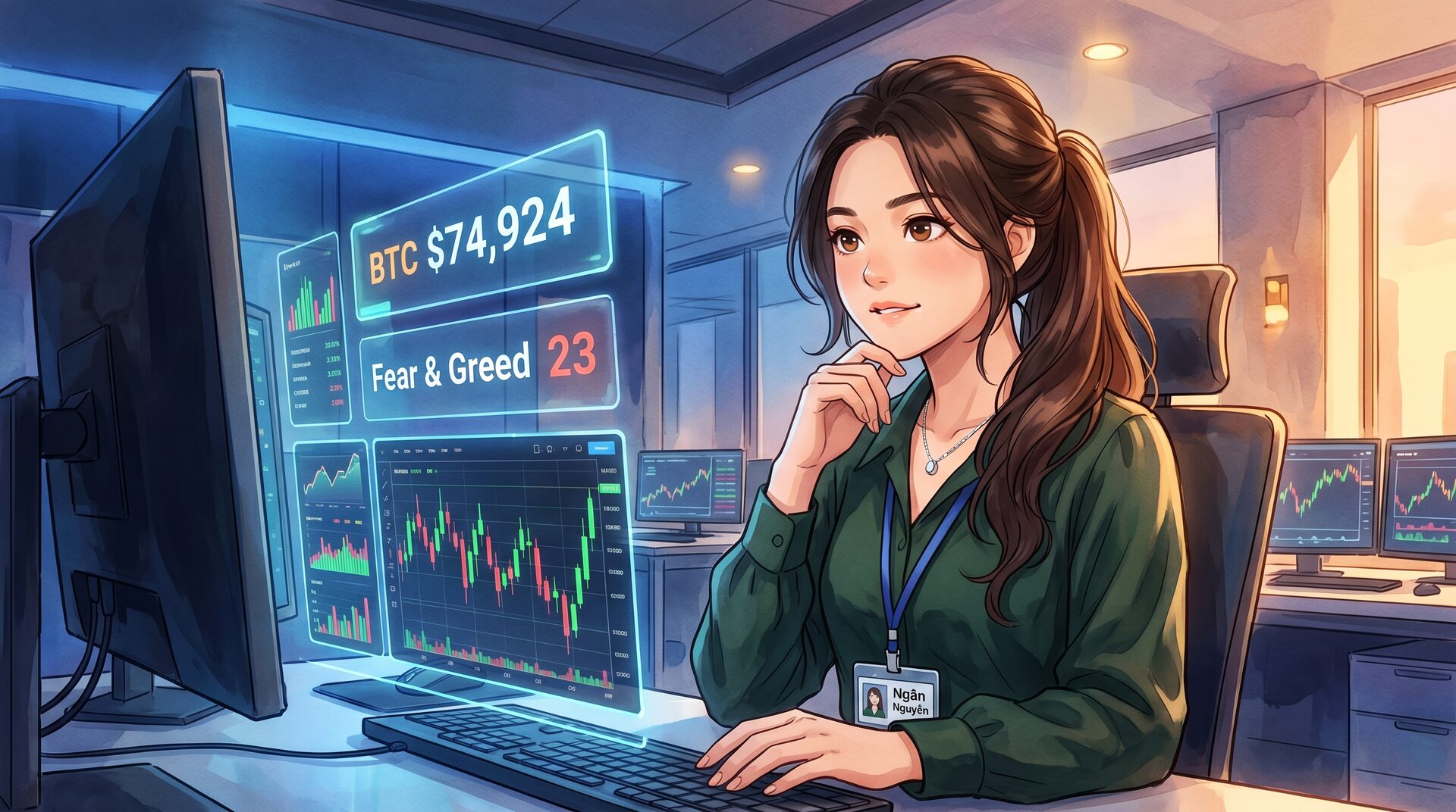 BTC vượt $74K, Fear & Greed ở 23 — Cơ hội hay bẫy?